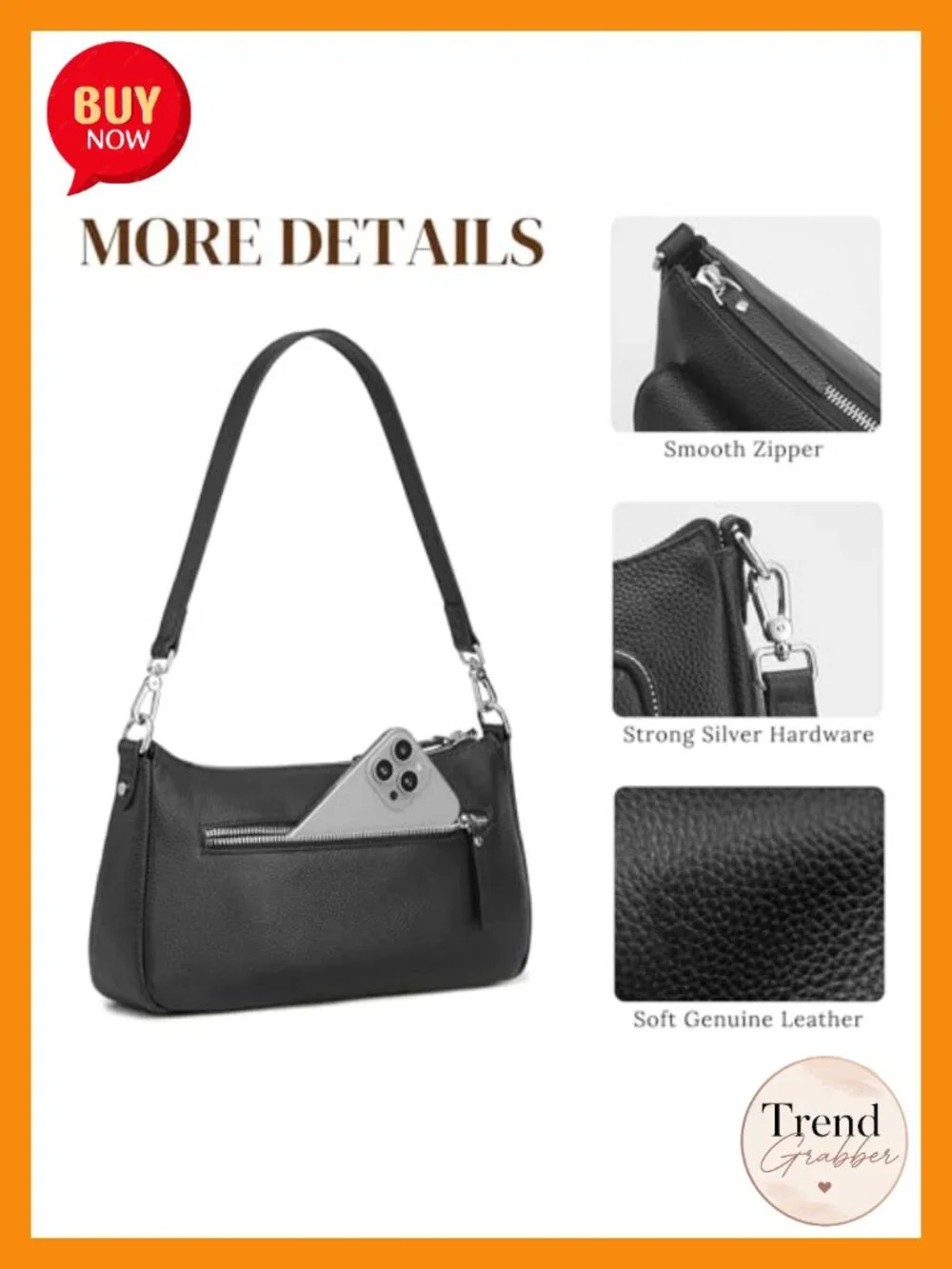 Leather Hobo Bag for Women Crossbody Shoulder Purse Handbag